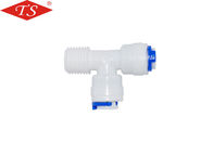 China Blaue Verschluss-Wasser-Reinigungsapparat-Zusatz-Plastik-T-Stück K7566 Gelenk ohne Nuss usine