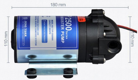 RO 24VDC Hydraulikpumpe-Fluss der Wasser-Druckpumpe->0.55L/Min für Wasser-Reinigungsapparat