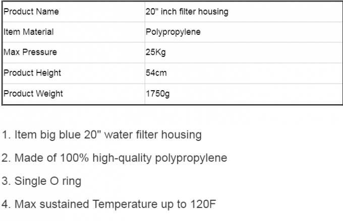 Druck-lange Lebensdauer der 570mm Höhen-Wasseraufbereitungs-System-100psi-250psi Normail