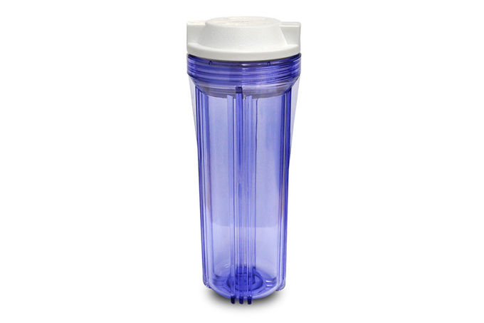 Dauerhaftes klares Plastikfiltergehäuse, RO-Wasser-Filtergehäuse 10 Zoll-Höhe