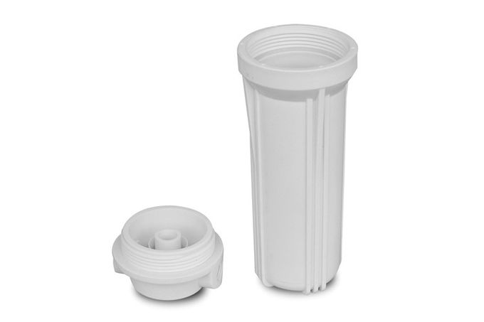 Dauerhafter Plastik 10 Zoll RO-Filtergehäuse im amerikanischen Stil mit Außengewinde