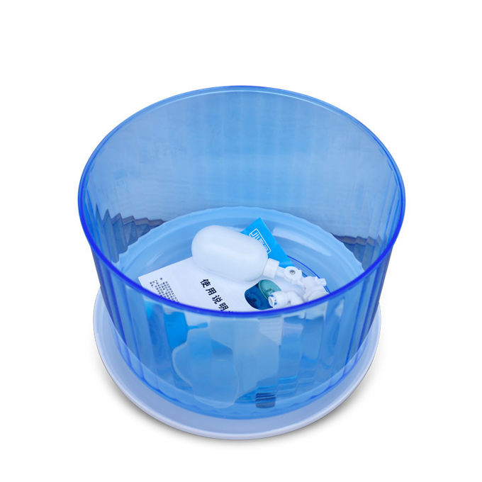 Transparentes Mineralwasser-Reinigungsapparat-Topf ABS Material des Blau-7L für Wasser-Filter-System