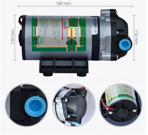 Lärmarme 24VDC Art Membranselbstschiess-zündsatz der Wasser-Druck-Förderpumpe-50G