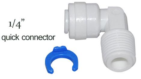 1/4" Ellbogen schnelles RO-Wasser Fitting/K4044/K4042 RO-Installation-Verbindungsstück für RO-Wasserreinigungsapparat